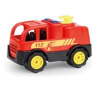 Lena Workies Pompiers - Camion de pompiers robuste à partir de 18 mois | Fabriqué en ABS robuste avec pneus caoutchoutés et essieux en acier galvanisé, pour l'intérieur et l'extérieur