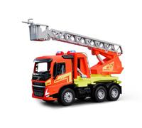 Lena® WORXX Camion de Pompiers Volvo FMX - Véhicule 48 cm avec Fonction de Jet d’Eau, 3 essieux en Acier, échelle pivotante Jusqu’à 60 cm, dès 3 Ans, intérieur & extérieur, TÜV, Made in Europe