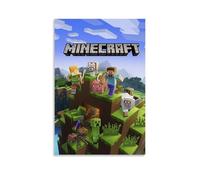 Lenaeo Minecraft Poster Film Vintage Bande dessinée pour chambre, Art mural esthétique sur toile, décoration de chambre à coucher, 30 x 45 cm