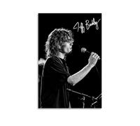 Lenaeo Poster Jeff Buckley Music Vintage Live pour chambre, art mural esthétique sur toile, décoration de chambre à coucher, 30 x 45 cm