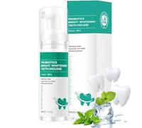 Lenaro Probiotics Bright Whitening Teeth Mousse, Lenaro Herbal Brightening Oral Repair Mousse, Lenaro Teeth Mousse, Refreshing Breath Deep Cleaning Dentifrice (1pcs)