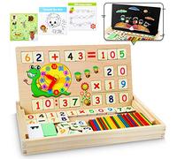 lenbest Jeux Montessori Mathématiques - Jeux pour Enfants- Apprendre a Compter | Calendrier Enfant Educatif - Jeux Educatif Cadeau Fille Garcon 4 5 6 Ans - Jouet Fille Garcon 4 5 6 Ans