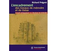 L'encadrement des travaux de mémoire et de thèse : conseils pédagogiques aux directeurs de recherche