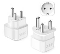 LENCENT Adaptateur de Voyage Afrique du Sud combiné de Type D et Type M | pour la Namibie, l'Inde, Népal Prise de Voyage, fiche de Voyage, Prise, Adaptateur Secteur, Adaptateur électrique