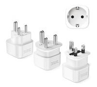 LENCENT Adaptateur de Voyage combiné de Type D, G et M, Adaptateur de Prise électrique pour Le Sri Lanka, l'Afrique du Sud, Le Botswana, la Namibie, Le Zimbabwe et Le Népal.