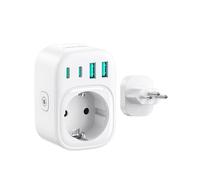 LENCENT Adaptateur de Voyage pour Le Brésil, Adaptateur Prise Type N