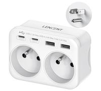LENCENT Adaptateur de Voyage Type B vers USA/Canada/Mexique/Thaïlande