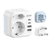 LENCENT Adaptateur Prise Afrique du Sud, Adaptateur Prise Inde Type D et M