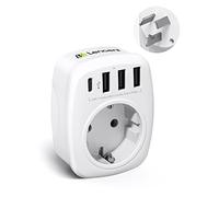LENCENT Adaptateur Prise Australie AUS Chinois avec 2 Ports USB et 2 Type C Adaptateur de Voyage France vers pour Australie, Chine, Argentine, la Nouvelle-Zélande, Fidji, Type I