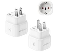 LENCENT Adaptateur Prise France Type A et B vers Etats-Unis Canada, Prise Américain USA Mexique Thaïlande Vietnam République Dominicaine Costa Rica Colombie