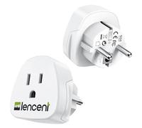 LENCENT Adaptateur Prise USA vers France, Prise Type A/B vers Type E