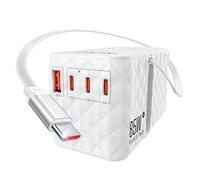 LENCENT Adaptateur Voyage Prise Universelle 85W Charge Rapide Câble USB C