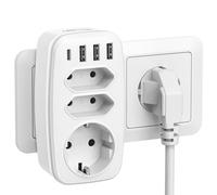 LENCENT Prise USB Secteur Multiple, 7 en 1 Chargeur USB Multiprises