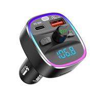 LENCENT Transmetteur FM Bluetooth Voiture, Bluetooth 5,4 Lecteur MP3