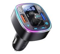 LENCENT Transmetteur FM Voiture Bluetooth 5,4 et 54 W, Adaptateur Bluetooth