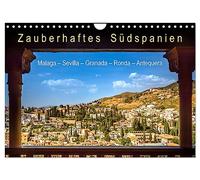 L'enchantement du sud de l'Espagne : Malaga - Séville - Grenade - Ronda - Antequera, Version française (Calendrier mural 2026 DIN A4 portrait), Calendrier CALVENDO mensuel
