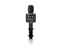 Lenco Microphone karaoké Bluetooth – Haut-parleur et effets d'éclairage musical – Noir