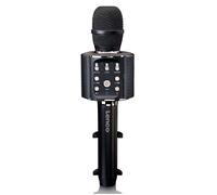 Lenco BMC-090BK - Microphone Bluetooth® pour karaoké avec enceinte et éclairage - Noir