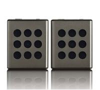 Lenco BTP-200BK - Ensemble d’enceintes stéréo Bluetooth® avec autonomie de 8 heures et accessoires - Gris