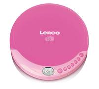 Lenco CD-011 Lecteur CD Portable Walkman Diskman avec écouteurs et câble de Charge Micro USB Rose - CD-011PINK