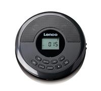 Lenco CD-340BK Discman Bluetooth® avec Haut-parleurs intégrés - Lecteur CD MP3 USB - Batterie Rechargeable - Protection Antichoc - Noir
