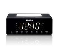 Radio-réveil - LENCO - CR-540BK - Veilleuse réglable - Charge USB - Son stéréo