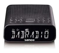 Lenco Radio-réveil DAB+/FM Bluetooth AUX Fonction réveil Noir