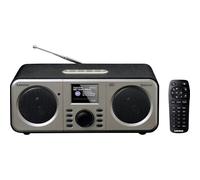 Lenco DAR-030 - Radio Dab+ - Bluetooth V.5 - Récepteur Dab+ et FM - 10 Stations préréglées - 2 x 3 Watt RMS - télécommande - Fonction Alarme - Noir