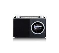 Lenco DIR-70 Radio Internet Portable - Radio numérique rétro Dab+ avec WLAN, Bluetooth, écran Couleur 2,4", 3 W RMS, 4 mémoires de Station, contrôle Via l’Application AirMusic - Noir
