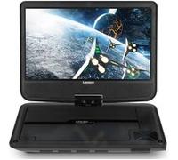 Lenco DVP-901BK - Lecteur DVD portable de 9 pouces avec connexion USB et dispositif de suspension - Noir
