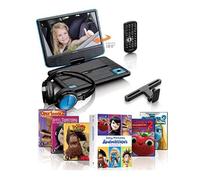 Lenco DVP-910BU Lecteur DVD portable Convertible 9" Noir et Bleu
