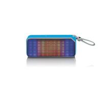 Lenco Haut-parleur stéréo Bluetooth avec Partylight BT-191B - 7W, Couleur : Bleu