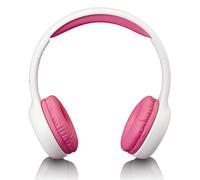 Lenco HP-010PK écouteur/casque Écouteurs Avec fil Arceau Musique Rose, Blanc