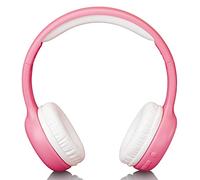 Lenco HPB-110 Casque Bluetooth pour Enfant 5.0-85 DB Fonction Mains Libres 250 mAh Micro USB Pliable avec Autocollants Rose uni