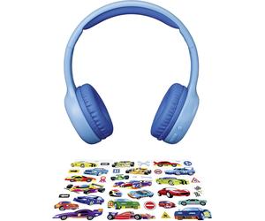 Lenco HPB-110BU Casque supra-auriculaire Bluetooth bleu limitation de volume pour enfants
