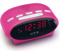 LENCO ICR-210 Radio-réveil et horloge FM, rose
