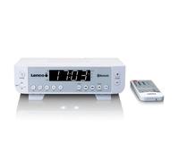 Lenco KCR-100WH - Radio de cuisine FM avec Bluetooth®, éclairage LED et minuteur - Blanc