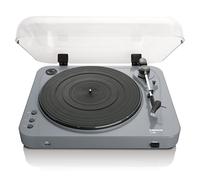 Lenco L-85 Platine Vinyle avec encodeur USB Direct - préamplificateur - Entrée USB - MMC - Track Splitting - Commande à Courroie Semi-Automatique - Capot Amovible - gris