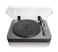 Lenco LBT-120 BK- Platine USB semi-automatique - Avec Bluetooth - Entraînement par courroie - 2 vitesses 33rpm, 45rpm - Numérisation sans PC - Noir