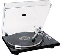 Lenco LBT-215BK - Platine vinyle avec Bluetooth et plateau tournant, bras de lecture et contrepoids en métal - Couleur Piano Black exclusive