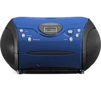 Lenco Lecteur CD portable SCD-24, FM, LCD, couleur : noir/bleu