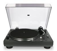 Lenco Lecteur de disque avec transmission directe USB, MMC, Digitalisation via PC, capot anti-poussière amovible Noir