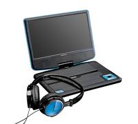 Lenco Lecteur DVD Portable 9 pouces Écran Rotatif avec Casque Audio et Batterie