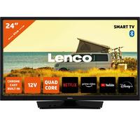 Lenco LED-2463BK (V2), 61 cm (24"), 1366 x 768 pixels, LED, Smart TV, WLAN, noir