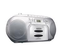 Radio-Cassette/FM avec Lecteur CD et Ecran LCD Modèle SCD-420SI Portable Argent