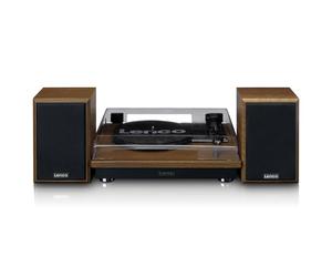 Lenco LS-100WD platine Tourne-disque entraîné par courroie Noir, Chêne Automatique