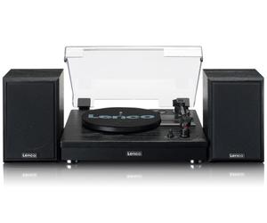 Lenco LS-101BK platine Tourne-disque entraîné par courroie Noir