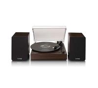 Lenco Platine vinyle LS-200WD Bluetooth® – Deux haut-parleurs externes, amplificateur stéréo – Bois