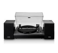LENCO LS-300BK - Platine vinyle - Bluetooth - 2 réglages de vitesse 33 et 45 tours - MMC - 2x10W - 2 enceintes - Noir