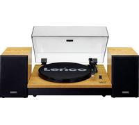 Lenco LS-300 Wood platine vinyle avec enceintes
